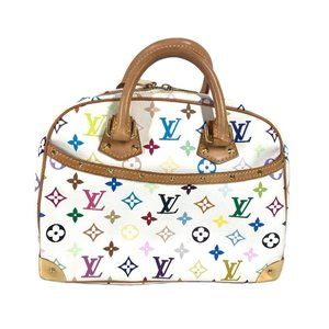 LOUIS VUITTON White Monogram Boston Bag